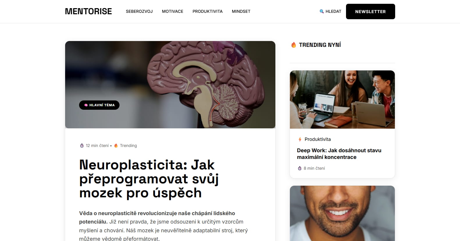 Mentorise Landing Page